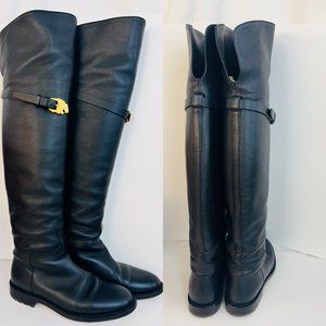 Valentino over the knee leather boots